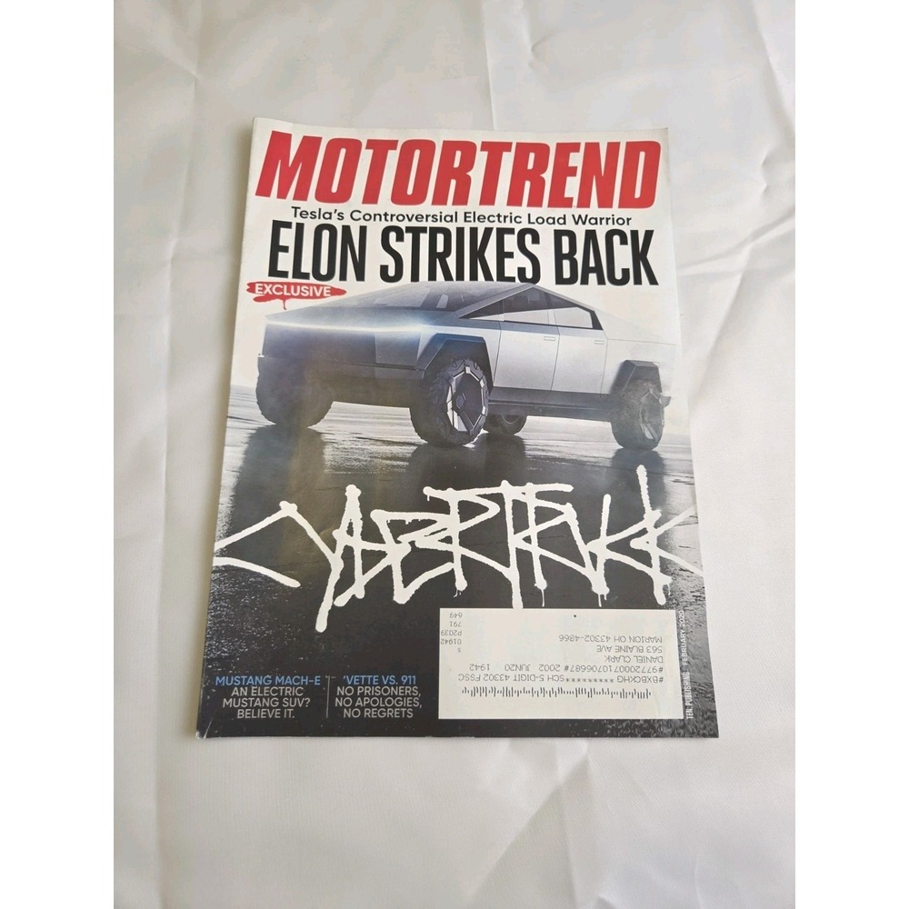 2020 February Motortrend Magazine Elon Musk Strikes Back (MH867) NICE!